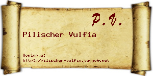 Pilischer Vulfia névjegykártya